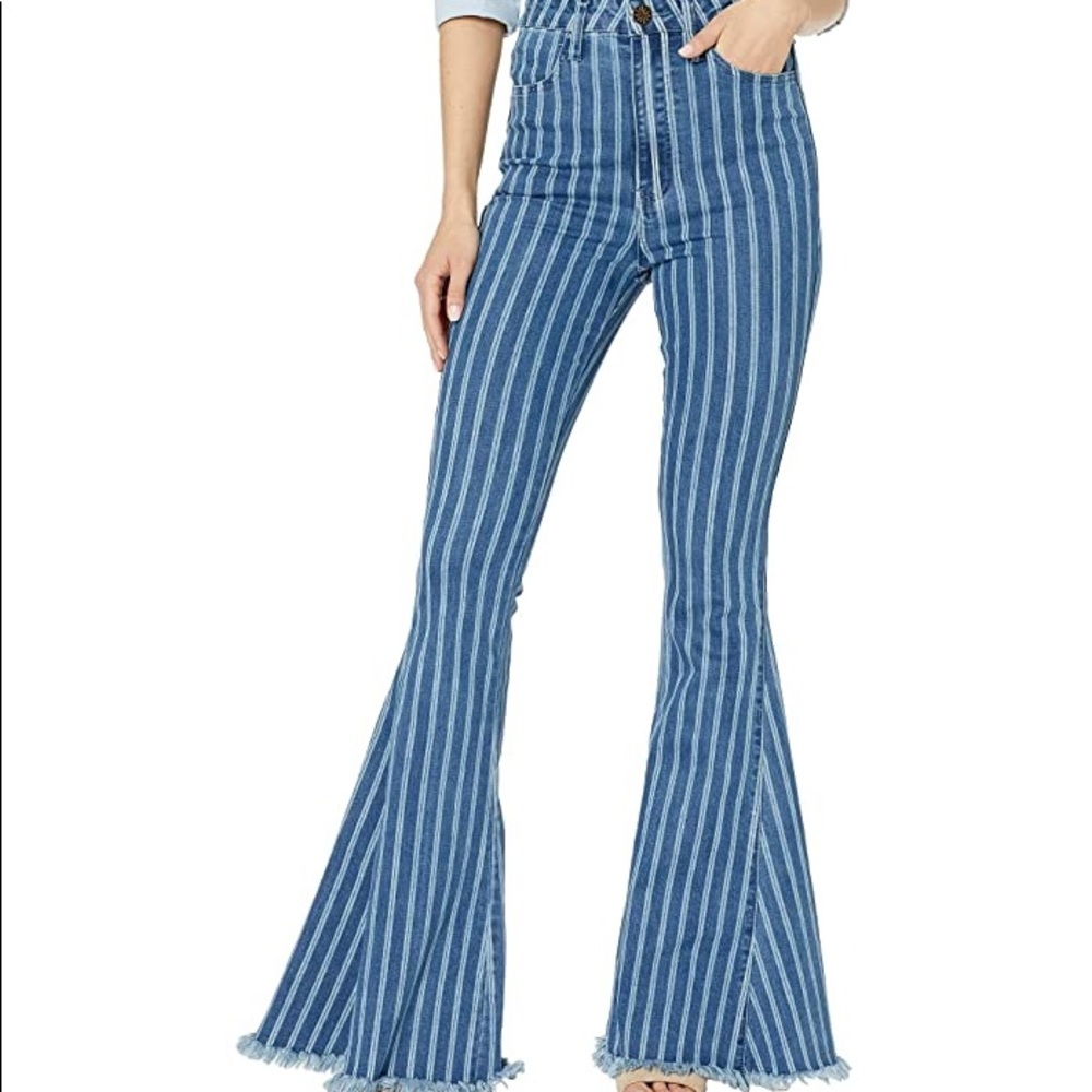 Berkeley Zip Up Bells in Fountain Stripe Size 27